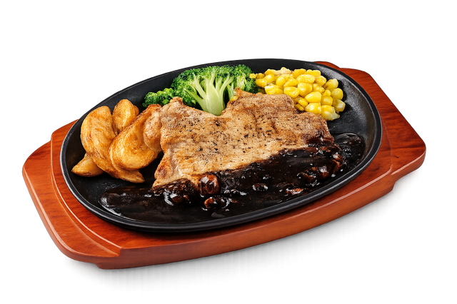 Grilled Chicken with Black Pepper Sauce